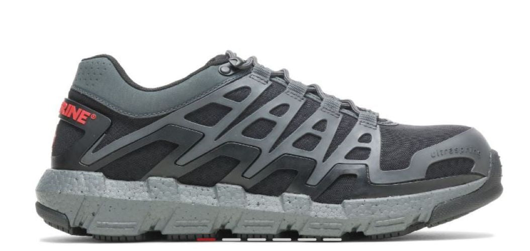 Wolverine Charcoal Rev Durashocks Lo Safety Toe Mens Athletic Shoes W211016