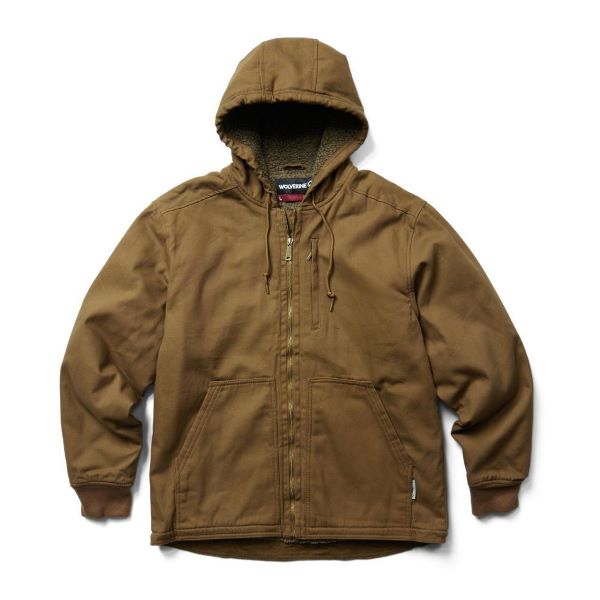 Wolverine Chestnut Sturgis Sherpa Lined Canvas Jacket W1206490-231