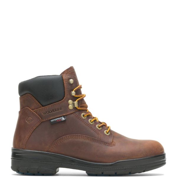 Wolverine Dark Brown Durashocks SR 6 inch WP Mens Work Boots W210048