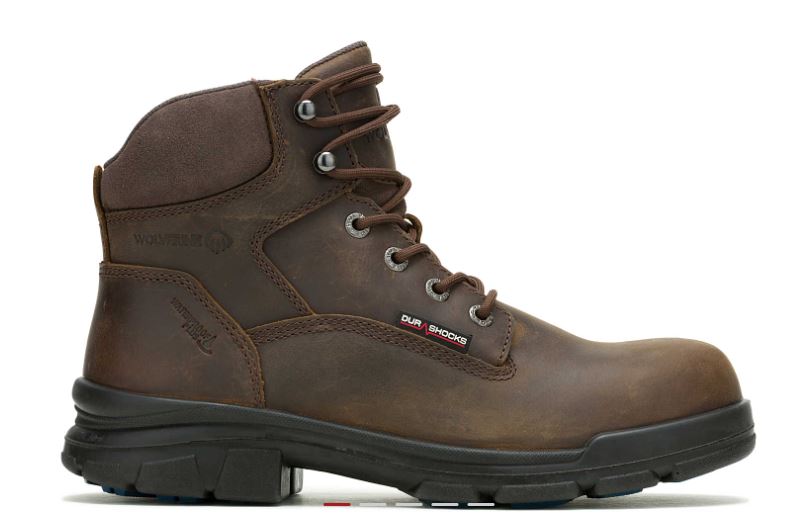 Wolverine Dark Brown Men's Durashocks SR Icon 6 Inch Work Boots W240023