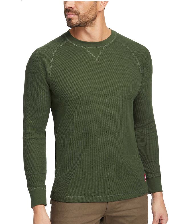 Wolverine Grove Green Walden II Mens Thermal Long Sleeve Tee W1210890