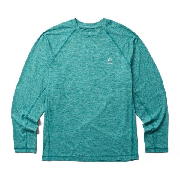 Wolverine Legion Blue Heather Sun-Stop Eco Long Sleeve Men's Tee W1209140-444
