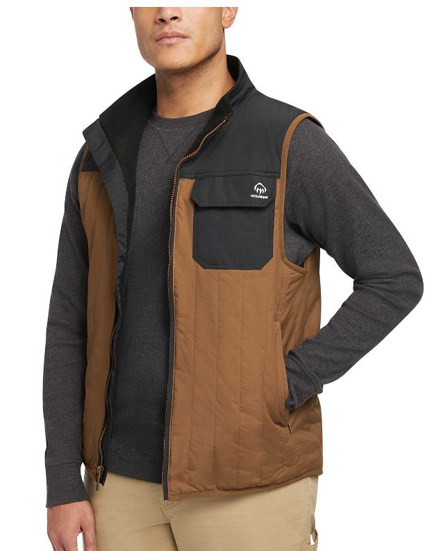 Wolverine Pecan I-90 Insulated Mens Vest W1210620-230