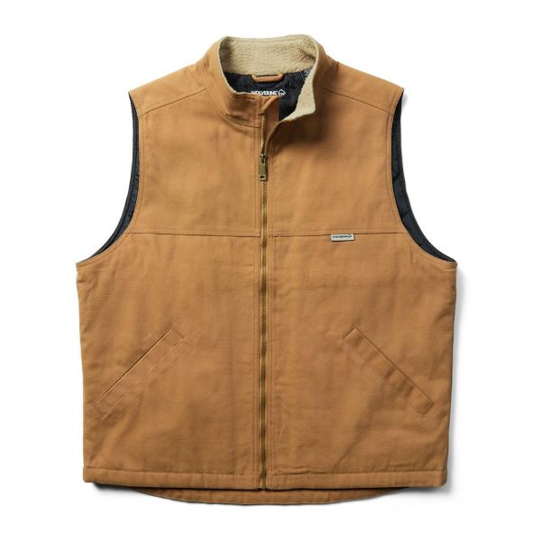 Wolverine Whiskey Sherpa Collar Men's Canvas Vest W1207250-253