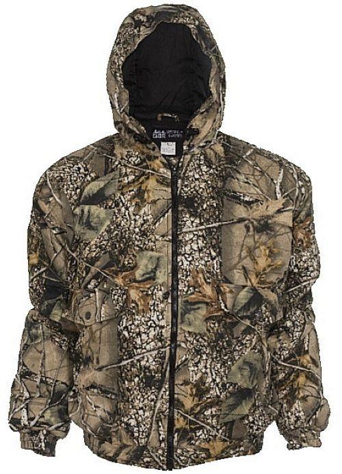 World Famous Sports Mens Burly Camo Insulated Hooded Jacket MCJ101-409