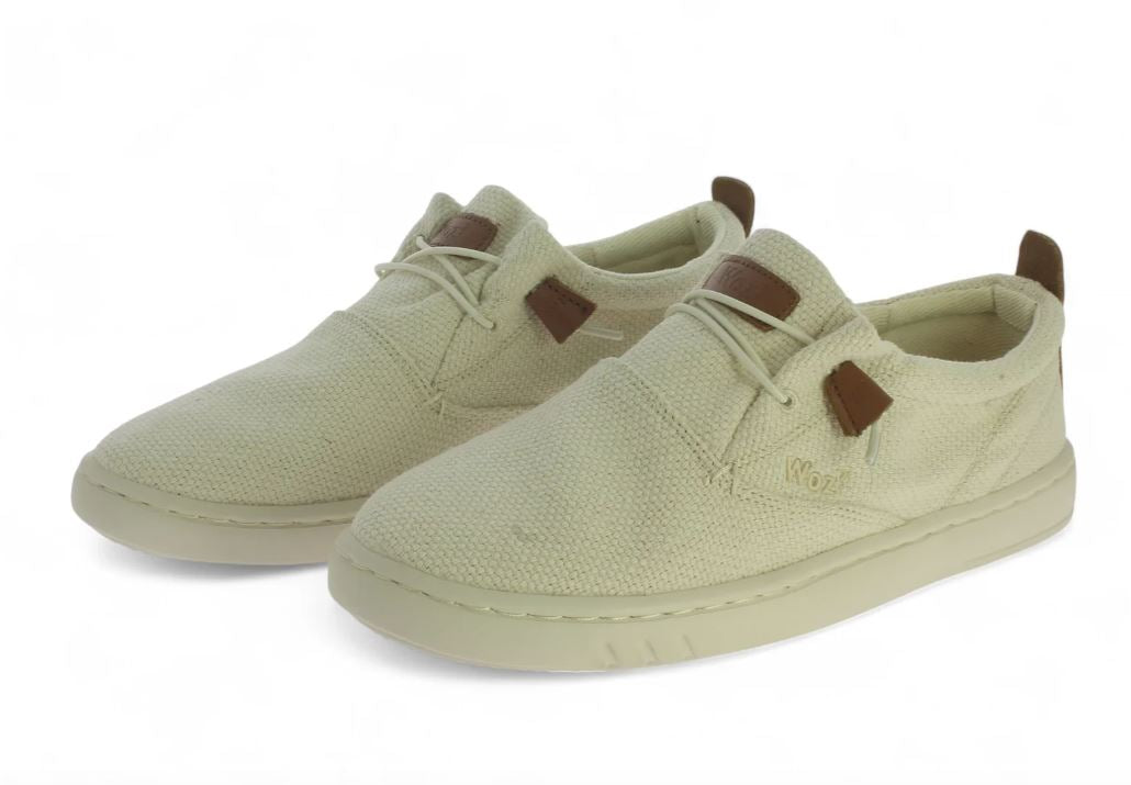 Woz Ecru Robbie 50100 BOLD Fabric Men's Casual Shoes ROBBIE-BF-ECR