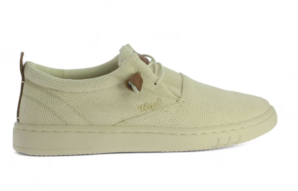 Woz Ecru Robbie 50100 BOLD Fabric Men's Casual Shoes ROBBIE-BF-ECR