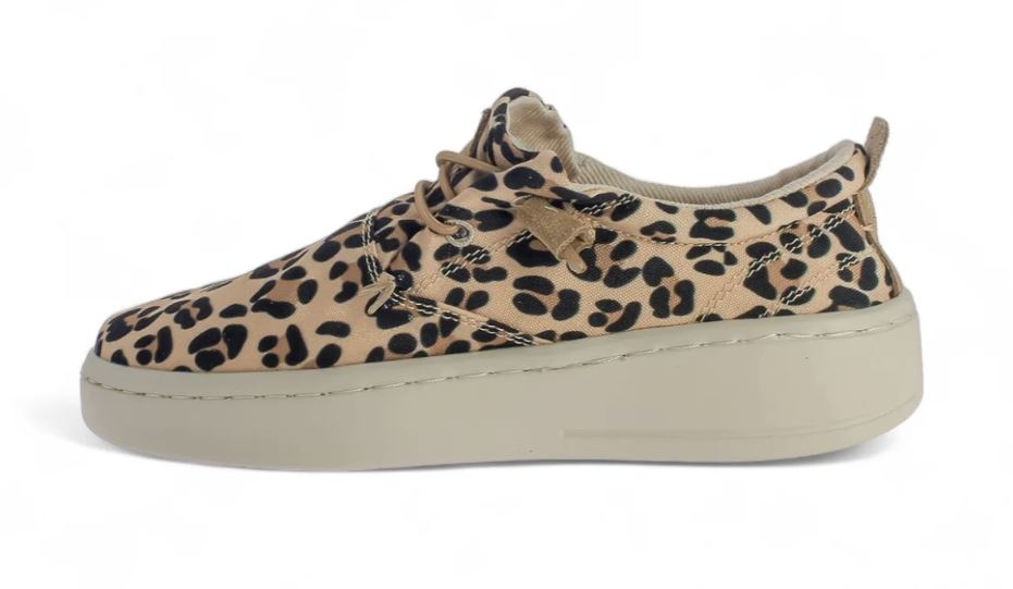 Woz Leopard Camel Robbie Women's Sneakers ROBBIE-50100LCM