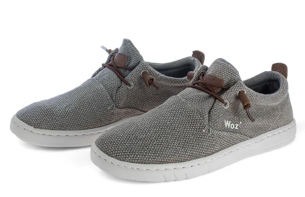 Woz Taupe Robbie 50100 BOLD Fabric Men's Casual Shoes ROBBIE-BF-TAU