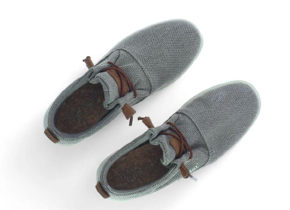 Woz Taupe Robbie 50100 BOLD Fabric Men's Casual Shoes ROBBIE-BF-TAU