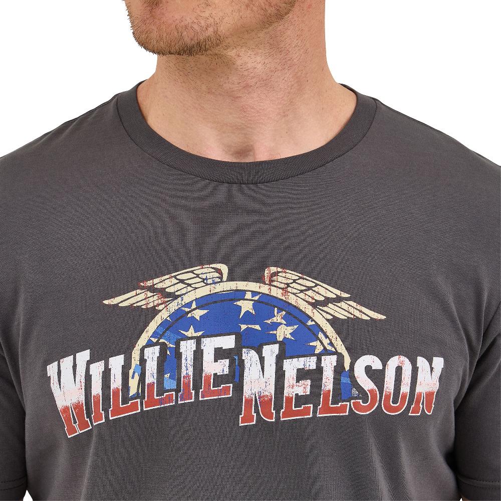 Wrangler Ashphalt Willie Nelson Short Sleeve Men's Graphic T-Shirt 112368464