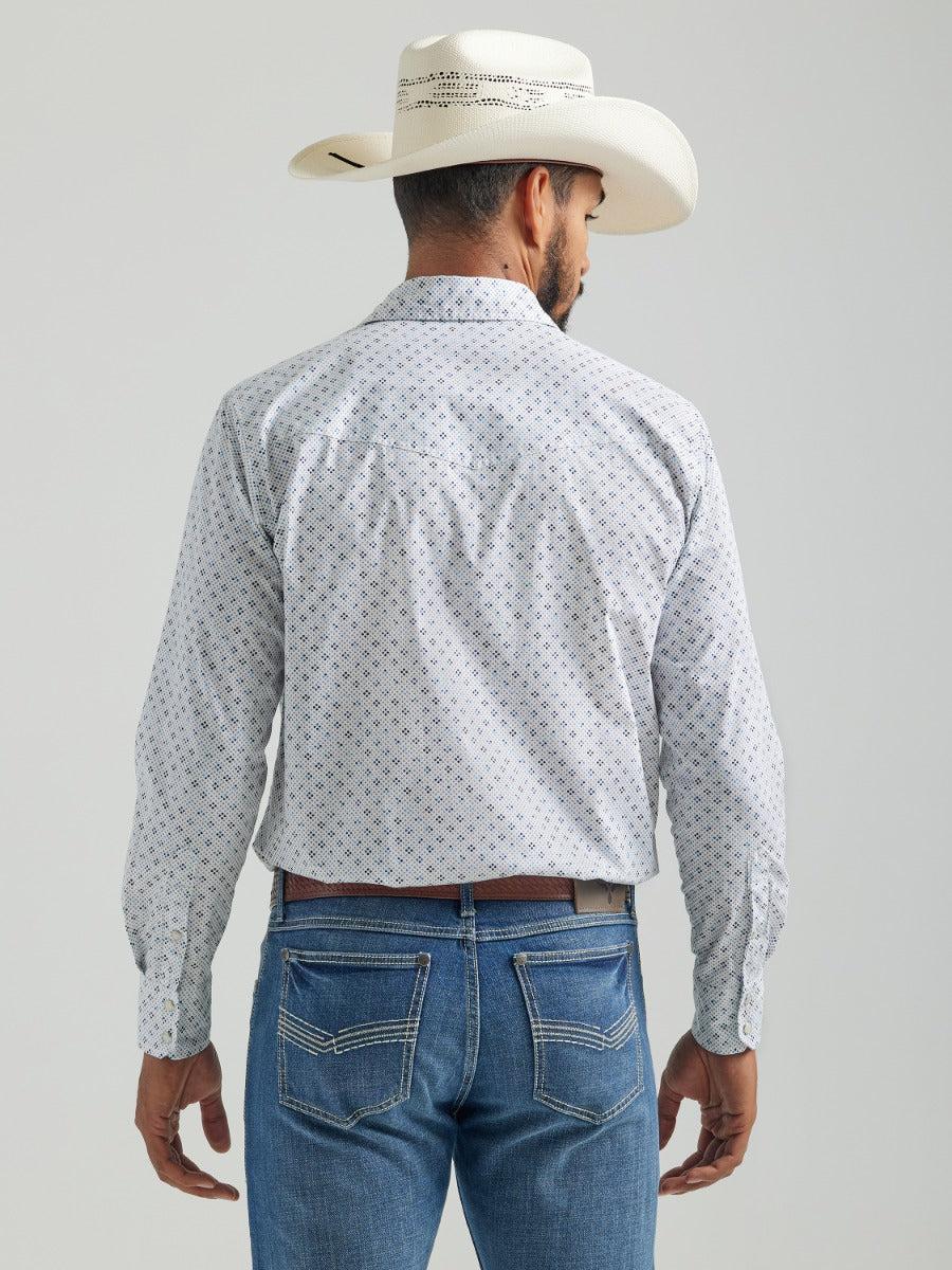 Wrangler Azul Blue 20X Competition Advanced Comfort Long Sleeve Snap Shirt 112324830