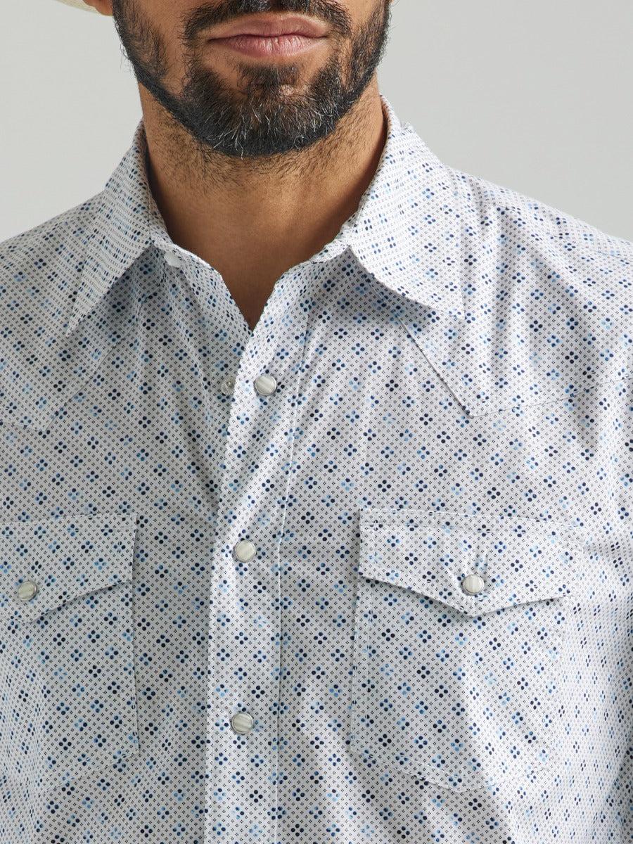 Wrangler Azul Blue 20X Competition Advanced Comfort Long Sleeve Snap Shirt 112324830