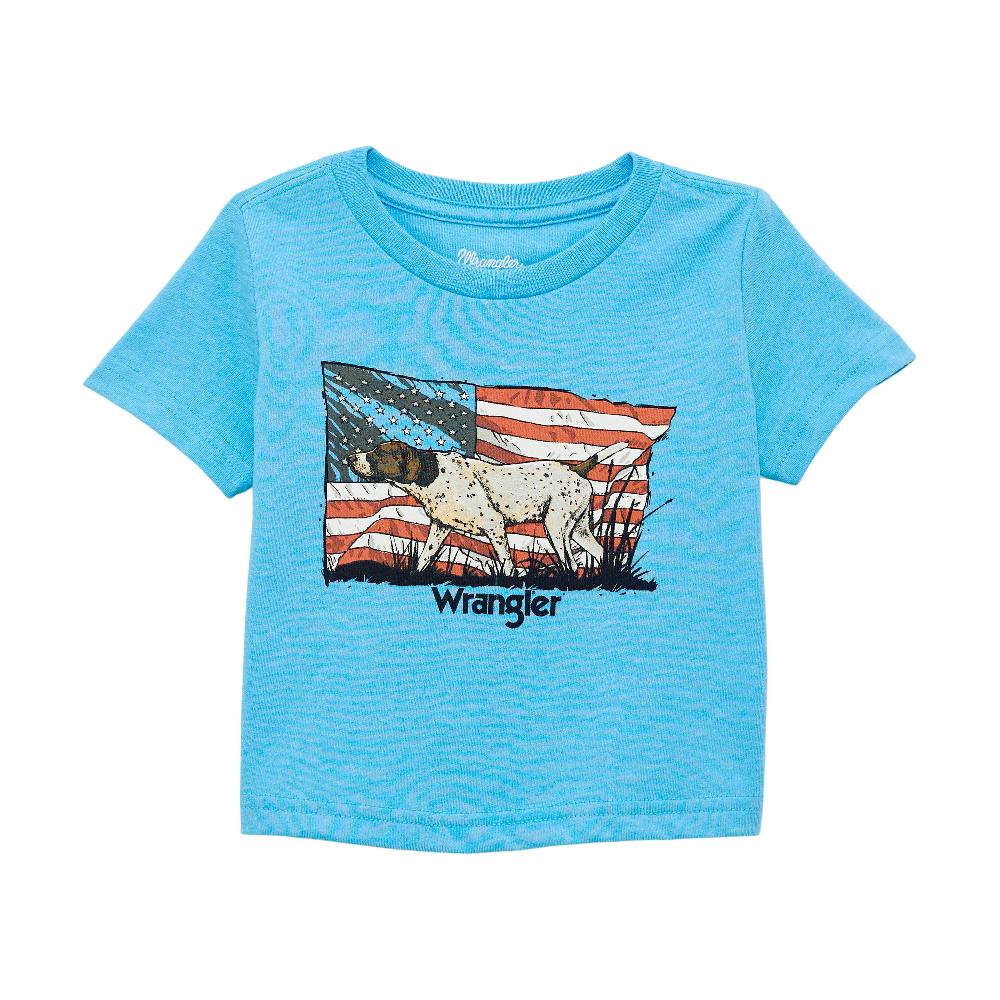 Wrangler Azure Blue Heather Little Boy's Short Sleeve Graphic T-Shirt 112361876