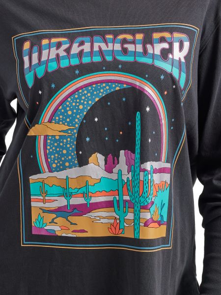 Wrangler Black Beauty Long Sleeve Women's Graphic Tee 112335500