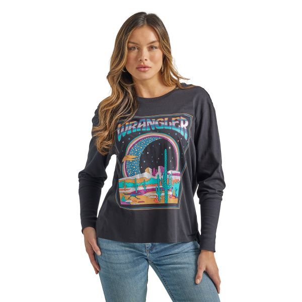 Wrangler Black Beauty Long Sleeve Women's Graphic Tee 112335500
