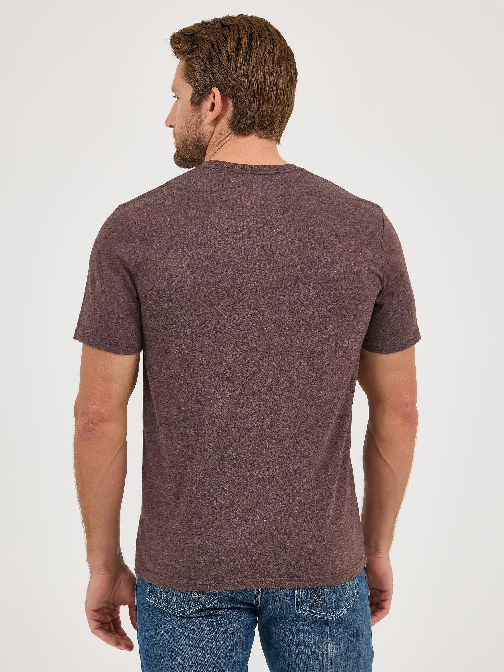 Wrangler Black Coffee Heather Men's Nostalgia Band T-Shirt 112358815