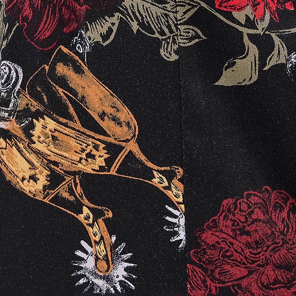 Wrangler Black Floral Women's Western Snap Dress 112371691