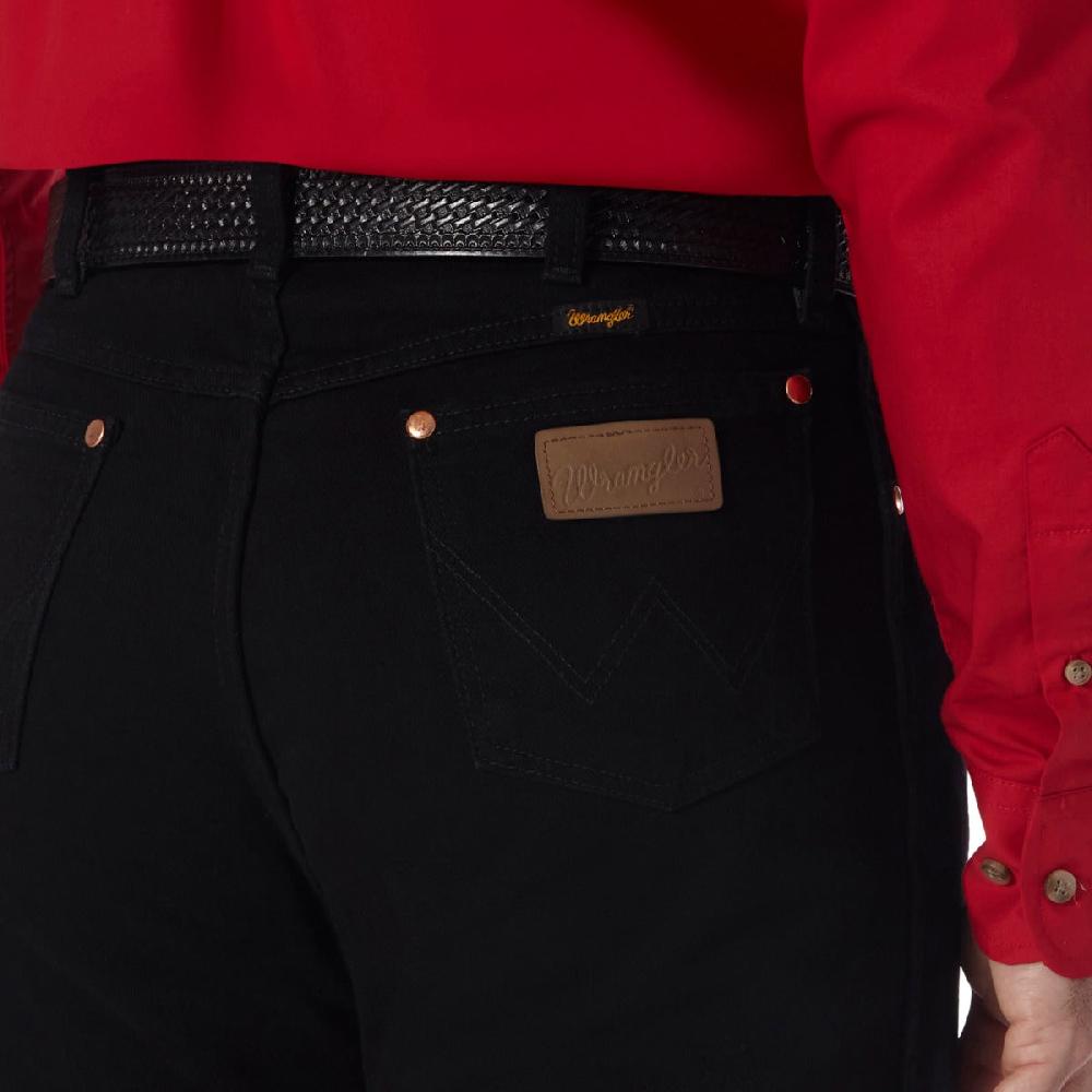 Wrangler Black Prewashed Cowboy Cut Original Fit Boot Cut Mens Jeans 13MWZWK-BK