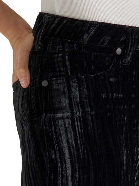 Wrangler Black Retro High Rise Velvet Flare Women's Pants 112338908