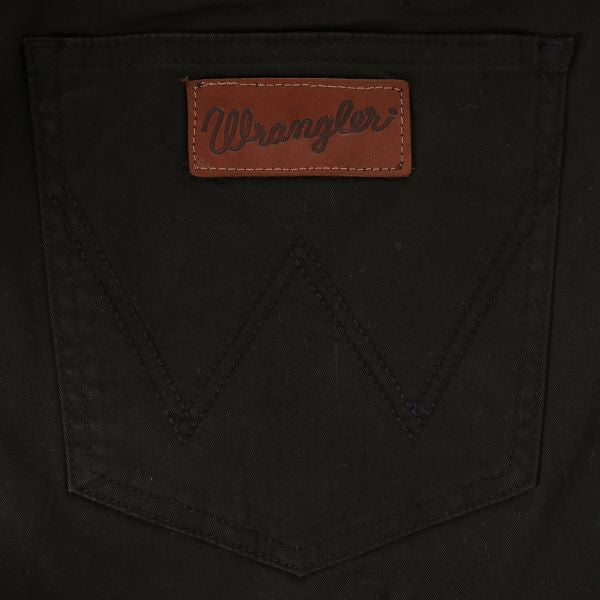 Wrangler Black Retro Slim Fit Straight Leg Men's Pants 88MWZBK