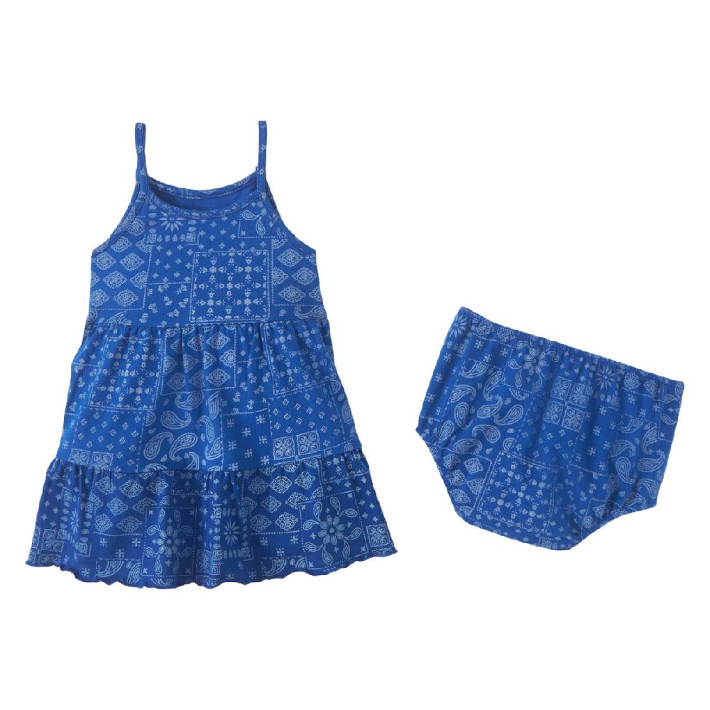 Wrangler Blue Paisley Toddler Girl Dress 112346564