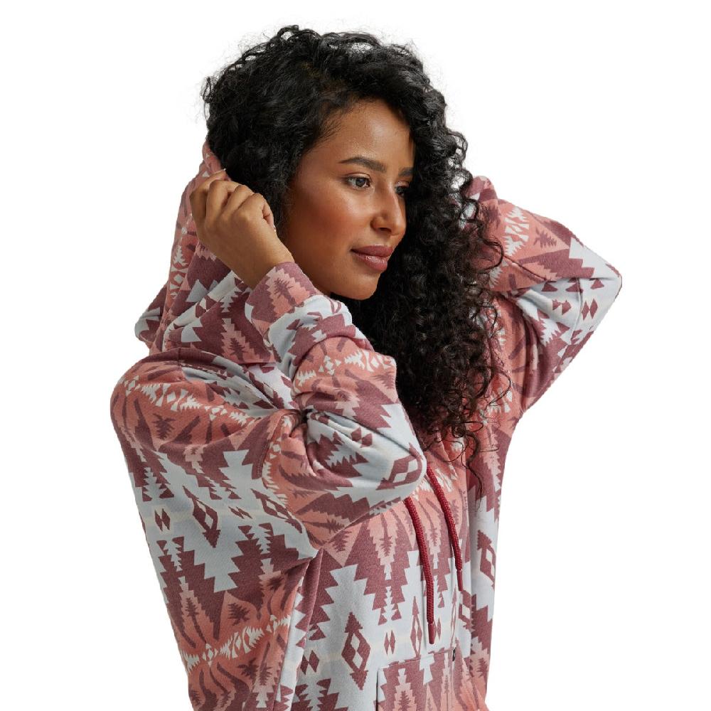 Wrangler Blue/Red Aztec Print Retro Americana Women's Pullover Hoodie 112344654