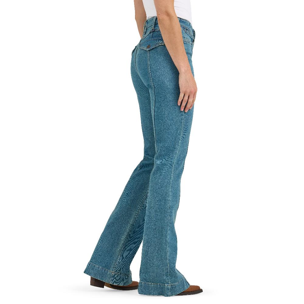 Wrangler Brooklyn Retro Bailey High Rise Pintuck Women's Trouser Jeans 112367632