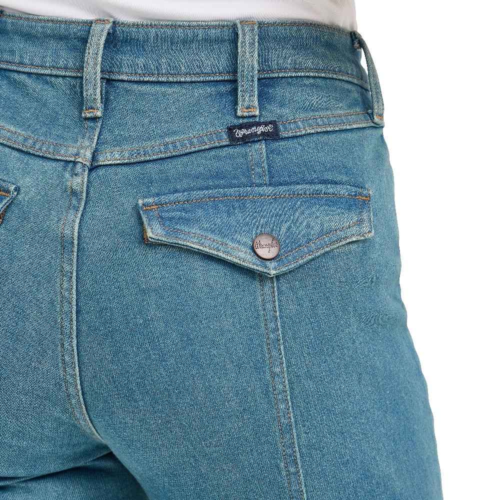 Wrangler Brooklyn Retro Bailey High Rise Pintuck Women's Trouser Jeans 112367632