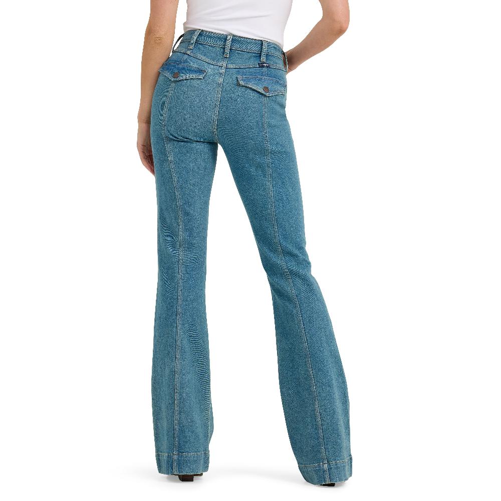 Wrangler Brooklyn Retro Bailey High Rise Pintuck Women's Trouser Jeans 112367632