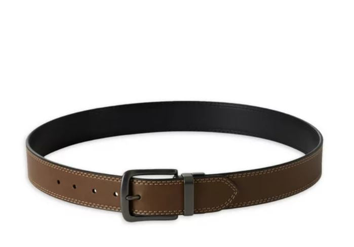 Wrangler Brown/Black Reversible Men's Belt with Contrast Stitch WR-BR67020