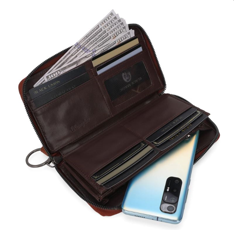 Wrangler Brown Cow Print Wallet WG133-W006-BR