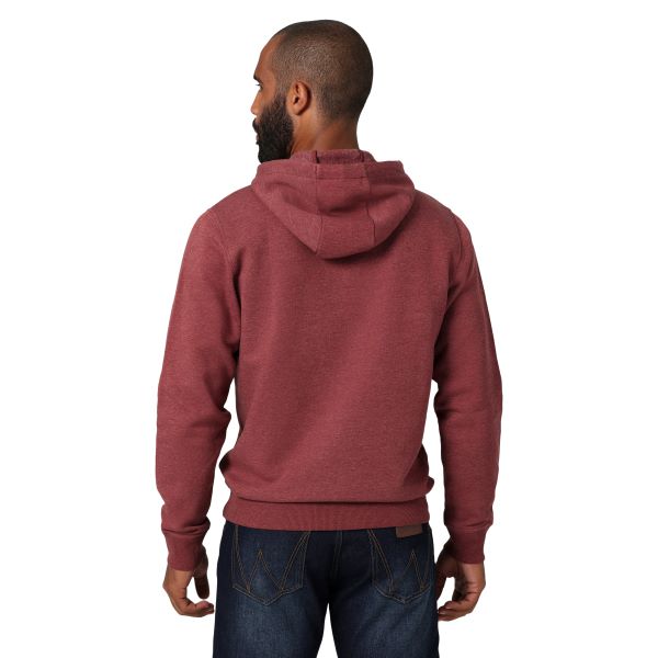 Wrangler Burgundy Heather Long Live Cowboys Hoodie 112336434