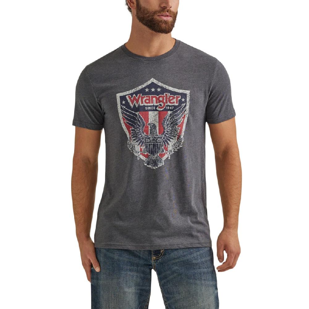 Wrangler Charcoal Heather Men's Short Sleeve Graphic T-Shirt 112344131