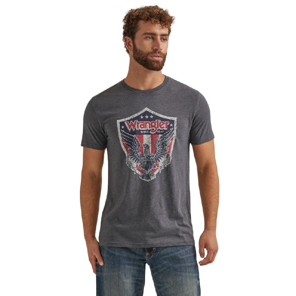 Wrangler Charcoal Heather Men's Short Sleeve Graphic T-Shirt 112344131