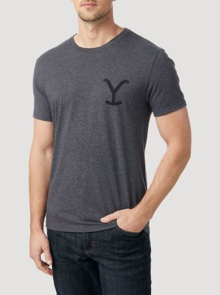 Wrangler Charcoal Heather Wrangler x Yellowstone Y Logo T-Shirt 112323406