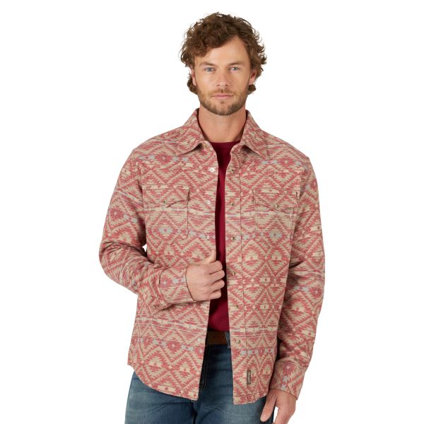 Wrangler Chili Retro Premium Jacquard Men's Longsleeve Snap Shirt 112318896