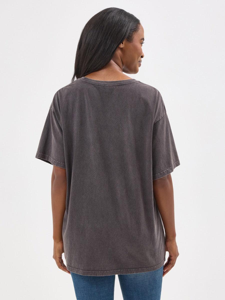 Wrangler Chocolate Torte Western Cactus Graphic Women's Oversized Tee Shirt 112354382