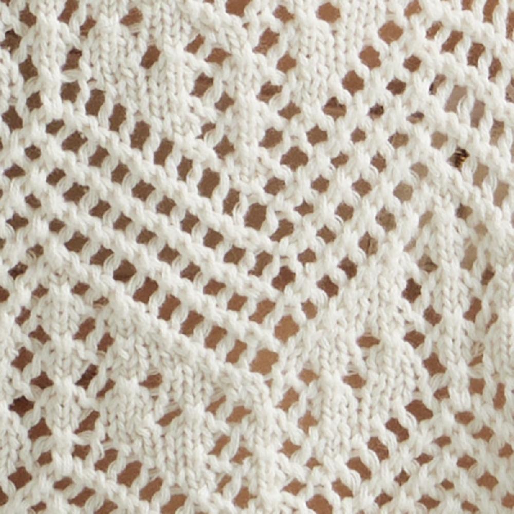 Wrangler Cream Crochet Fringe Women's Vest 112347181