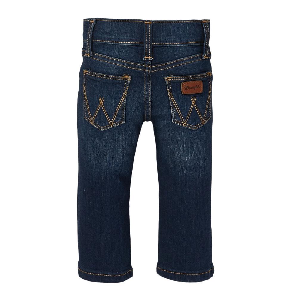 Wrangler Dark Blue Baby Boy Adjustable Waist Western Jean 10PQJ136D