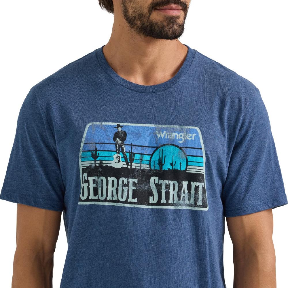 Wrangler Dark Denim Heather George Strait Men's T-Shirt 112350066
