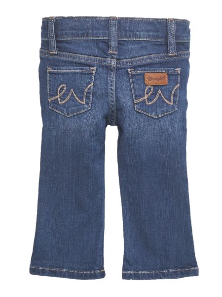 Wrangler Denim Baby Girl And Toddler Western 5 Pocket Skinny Straight Leg Jeans 10PQJ113D