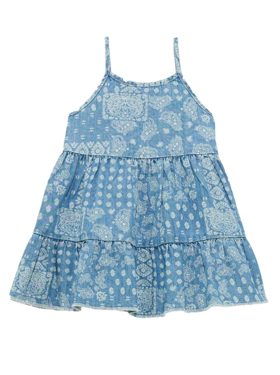 Wrangler Denim Little Girl's Bandana Tank Tiered Dress 1123665076