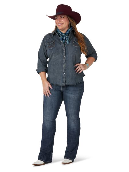 Wrangler DO Wash Curvy Essential Midrise Bootcut Jean 09PWZDO