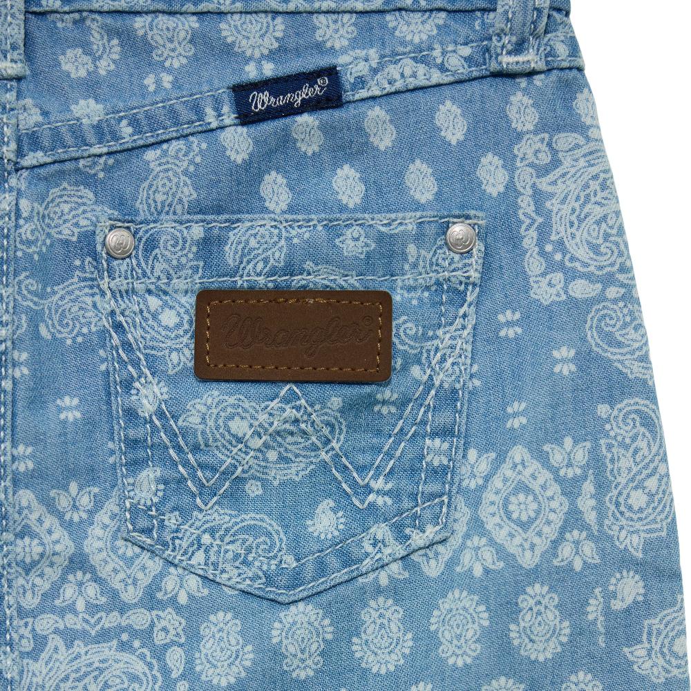 Wrangler Elaina Girls' Paisley Denim Skirt 112365087