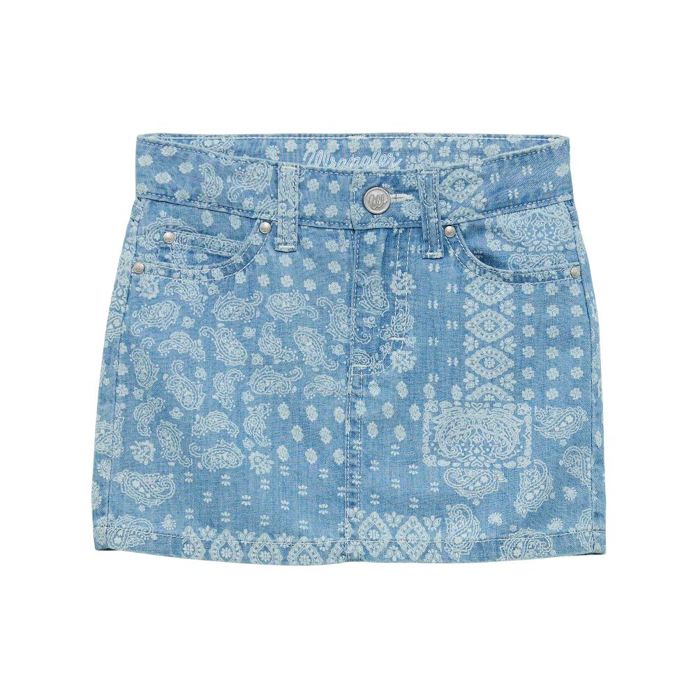 Wrangler Elaina Girls' Paisley Denim Skirt 112365087