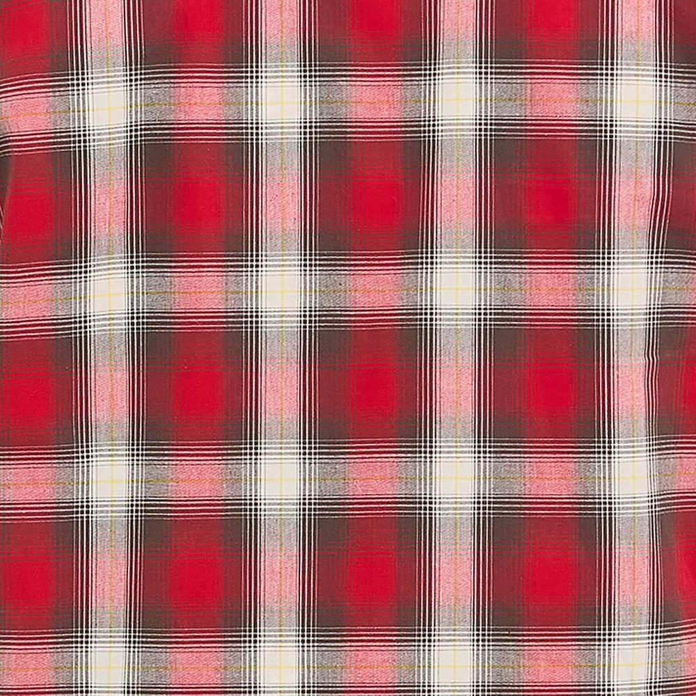 Wrangler Firetruck Red Retro Longsleeve Sawtooth Men's Collared Snap Pocket Western Shirt 112369521