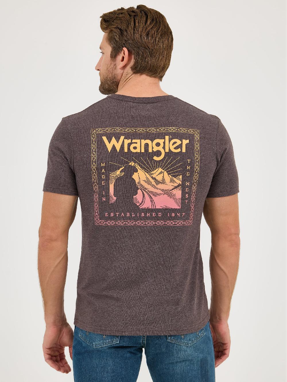 Wrangler Ganache Heather Men's Gradient Graphic Knit Short Sleeve T-Shirt 112361813