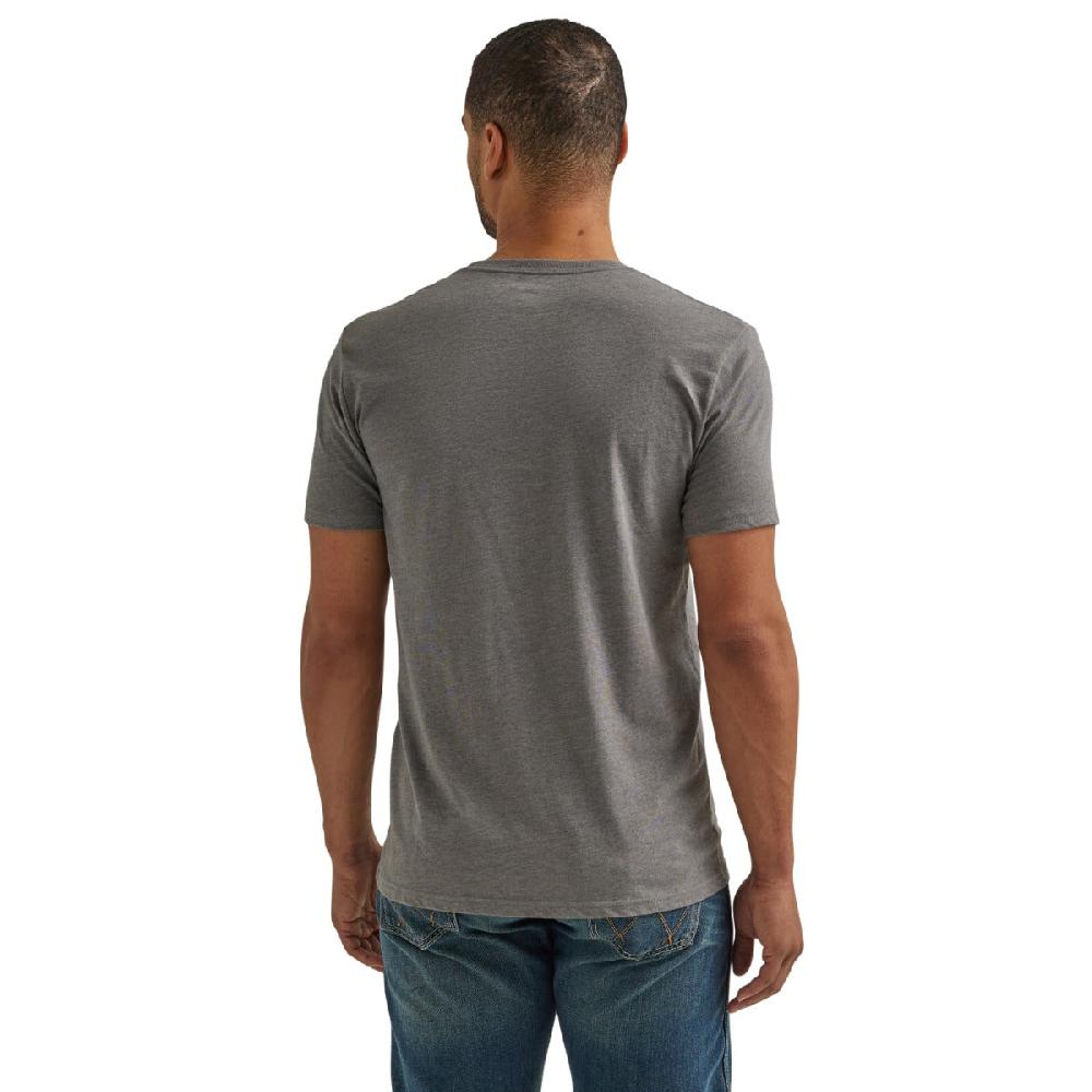 Wrangler Graphite Heather Men's Steer Wrestling Graphic Tee Shirt 112344129
