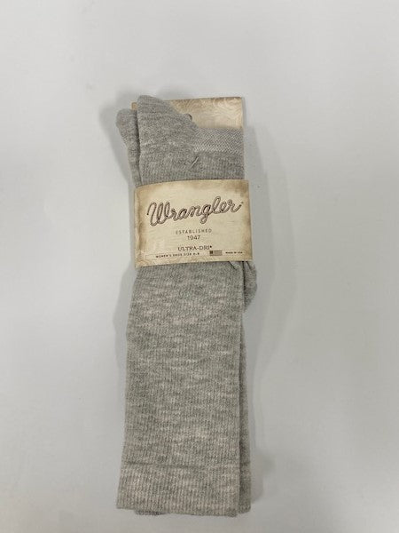 Wrangler Grey Ultra-Dri Women's Boot Socks 09352-2400